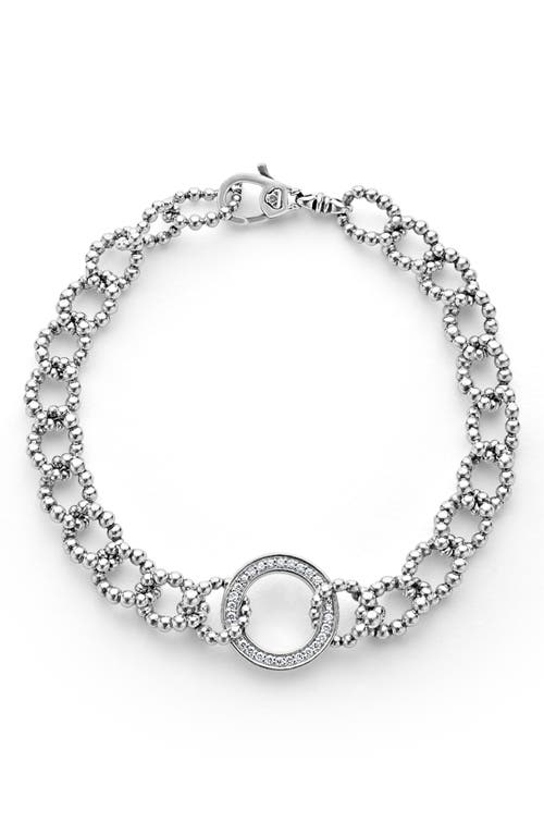 LAGOS Caviar Spark Diamond Bracelet in Silver Diamond at Nordstrom, Size 6