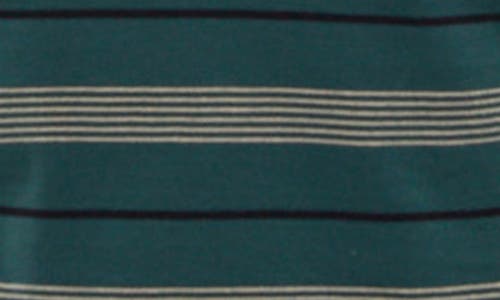 Shop Bench . Milos Striped Cotton T-shirt In Dark Green