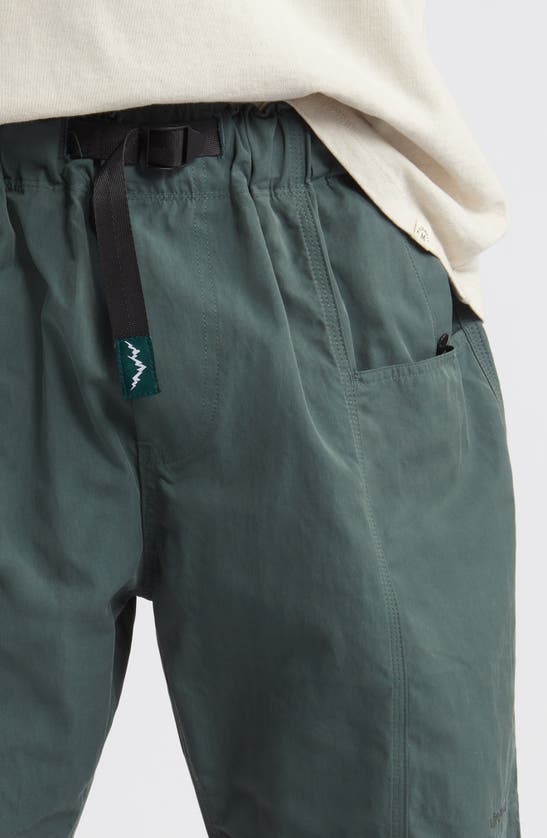 Shop Afield Out Cascade Cargo Nylon Shorts In Teal