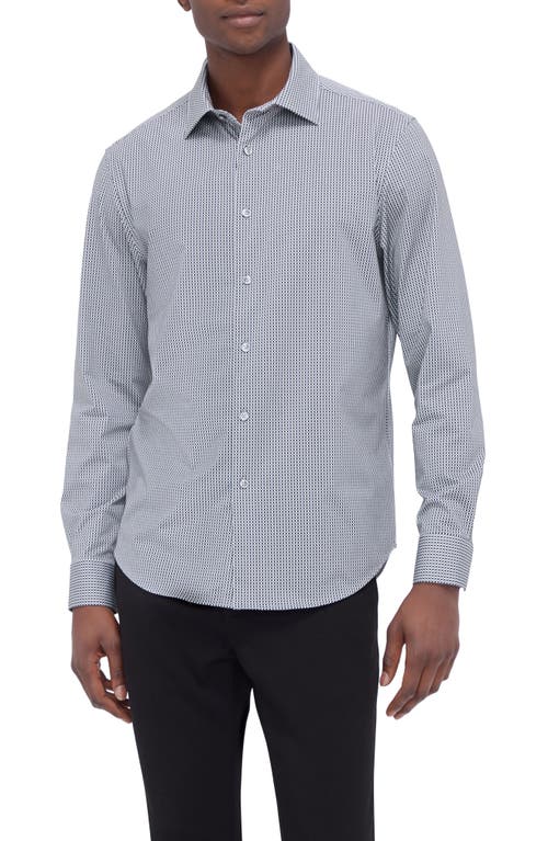 Bugatchi Men's Ooohcotton James Micro-check Sport Shirt In Black