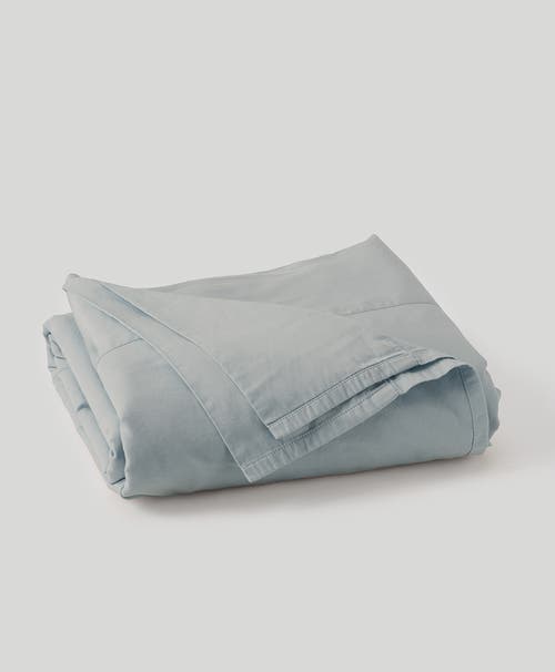 Pact Organic Room Service Sateen Flat Sheet In Quarry