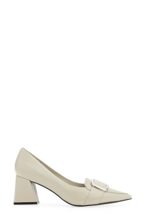 Shop Jeffrey Campbell Emphasis Pointed Toe Pump In Light Grey Silver