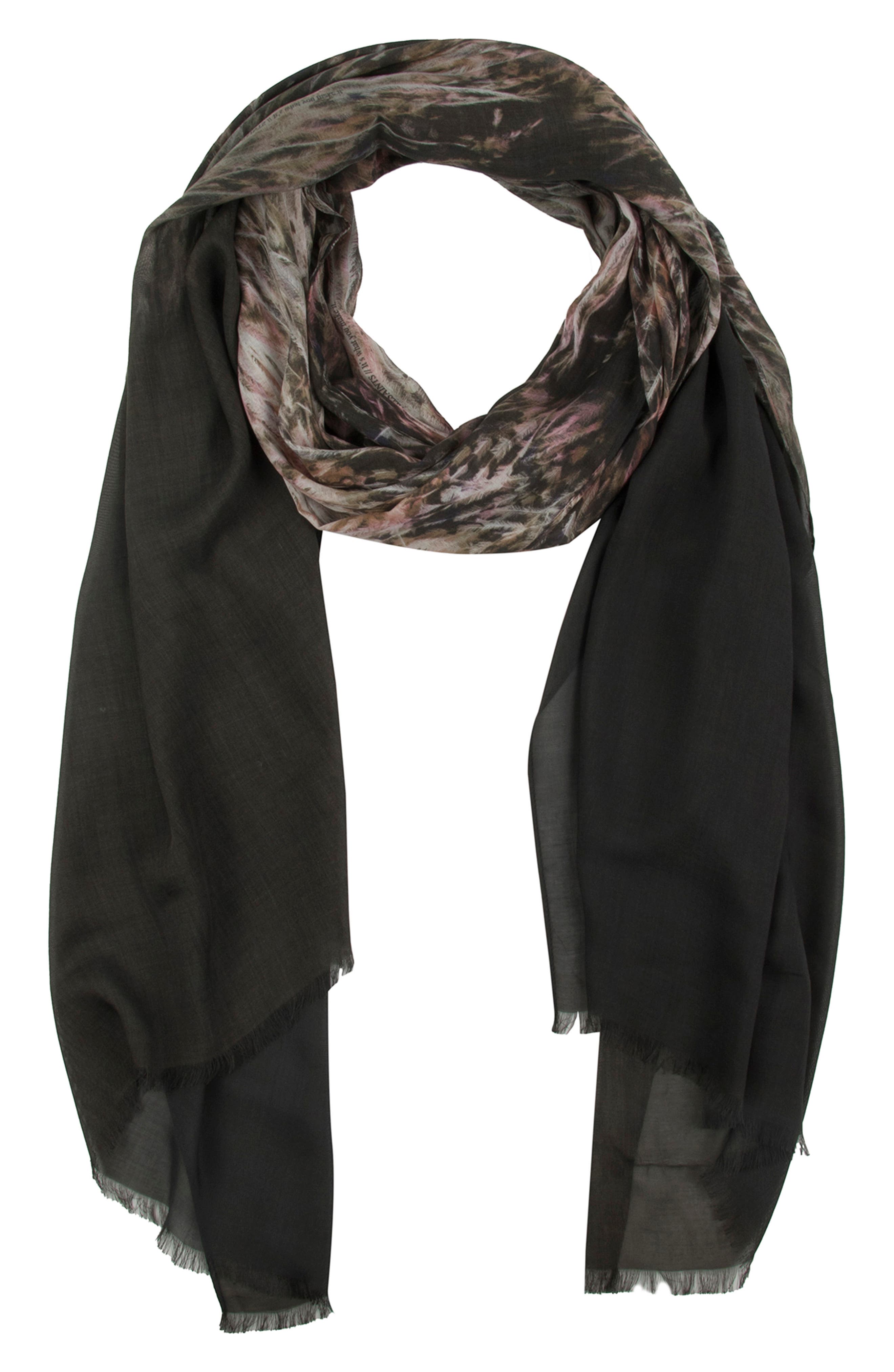 black summer scarf