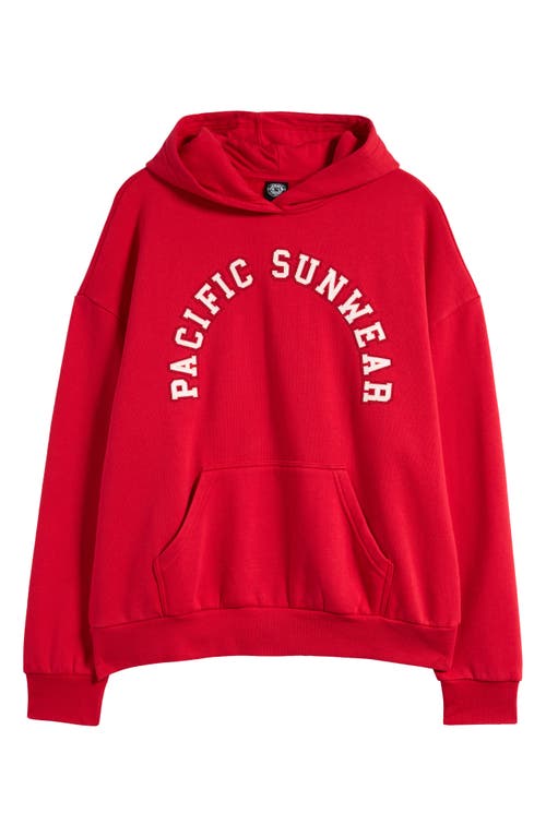 Pacsun 80 Appliqué Graphic Hoodie In Red