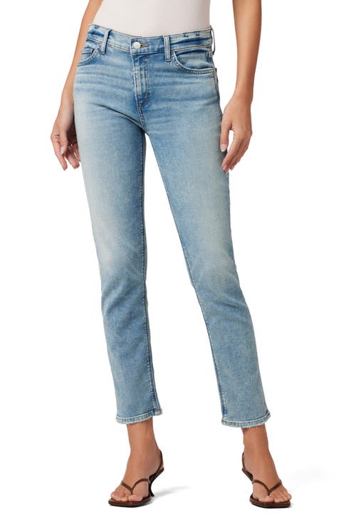 Joe's Jeans Womens The Danielle Ivory High Rise Straight Leg Jeans NWOT ...