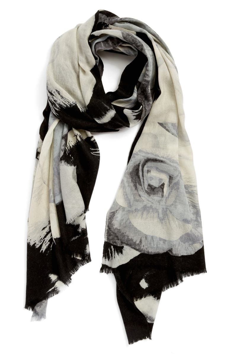 Nordstrom 'Rosy Reflection' Wool & Cashmere Scarf | Nordstrom