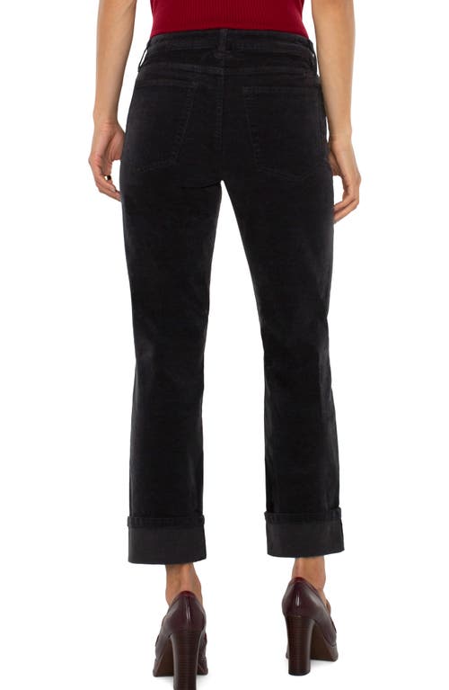 Shop Liverpool Marley Corduroy Girlfriend Pants In Onyx