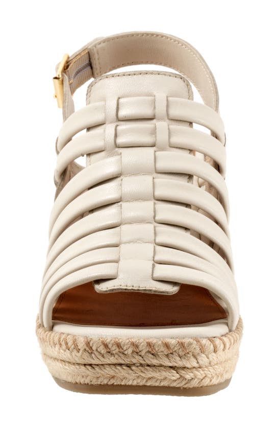 Softwalk Havana Slingback Espadrille Platform Wedge Sandal In Ivory