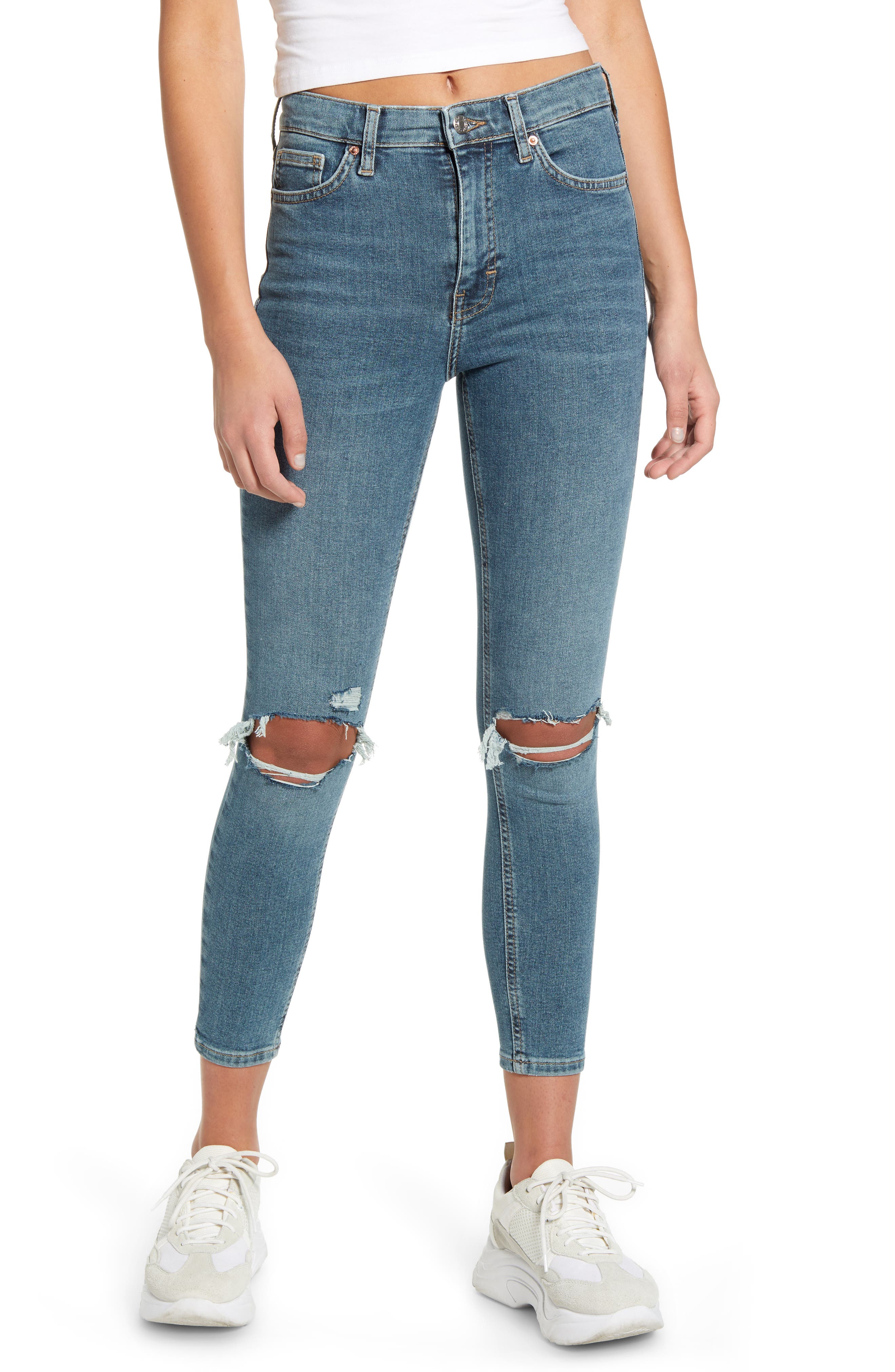 jamie high waist ankle skinny jeans