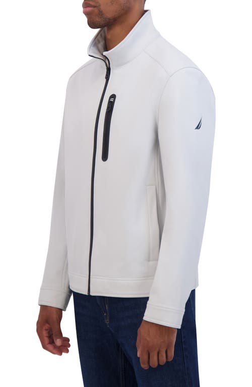 Nautica Softshell Bonded Jacket In Cloud Grey