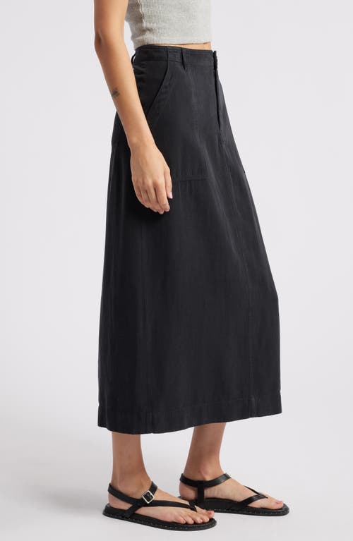 Treasure & Bond Utility Maxi Skirt In Black