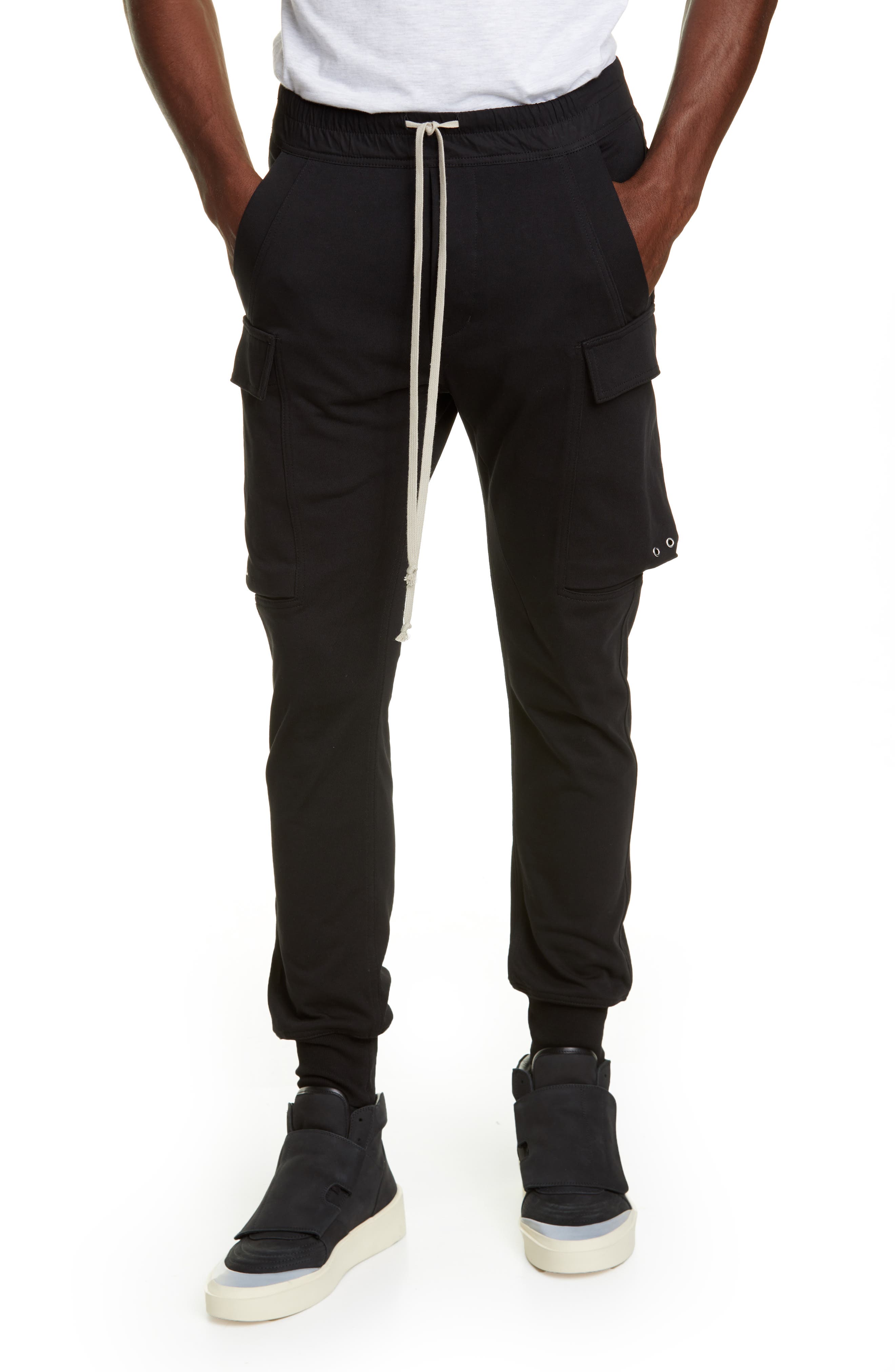 rick owens cargo joggers