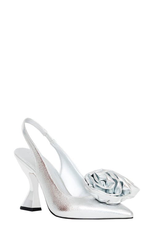 Katy Perry The Laterr Pointed Toe Slingback Pump in Silver 