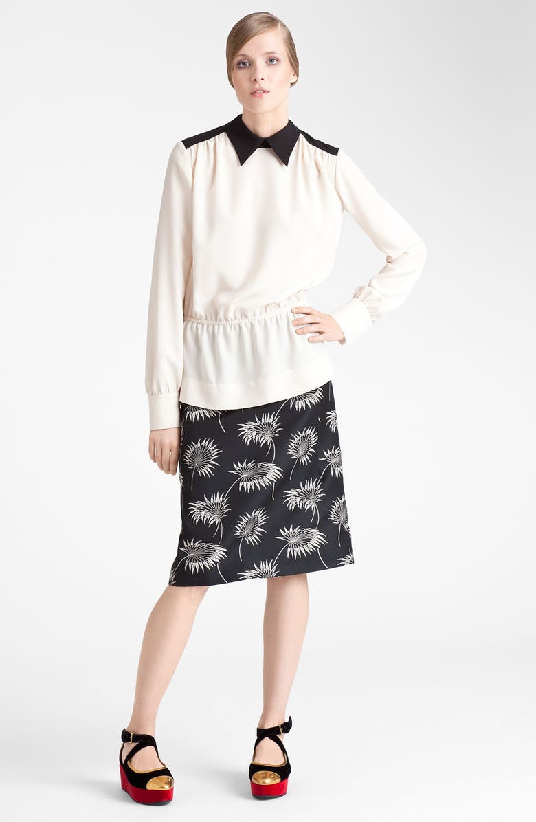 Marni Floral Print A-Line Skirt | Nordstrom