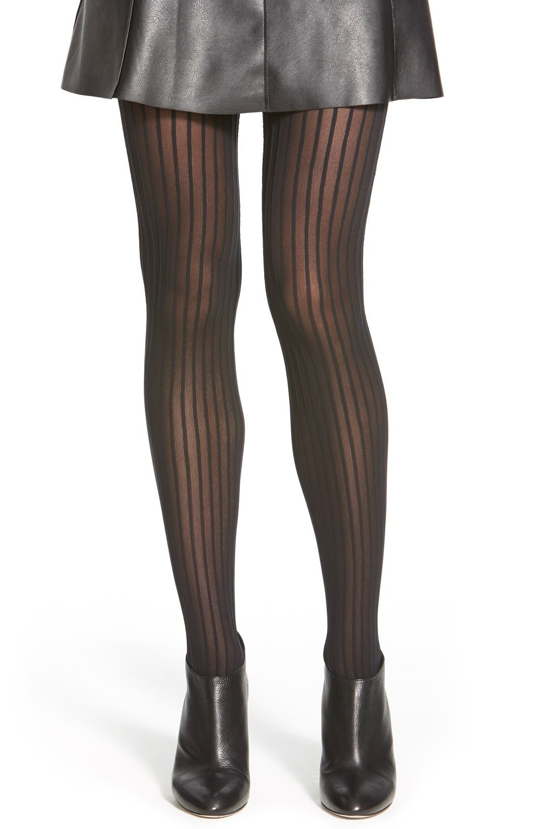 Wolford Pinstripe Opaque Tights Nordstrom