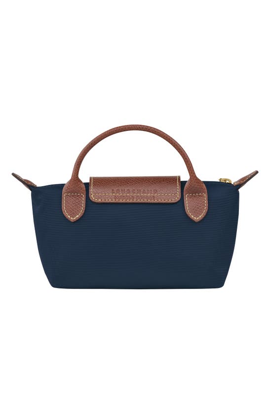 Shop Longchamp Le Pliage Cosmetics Case In Marine