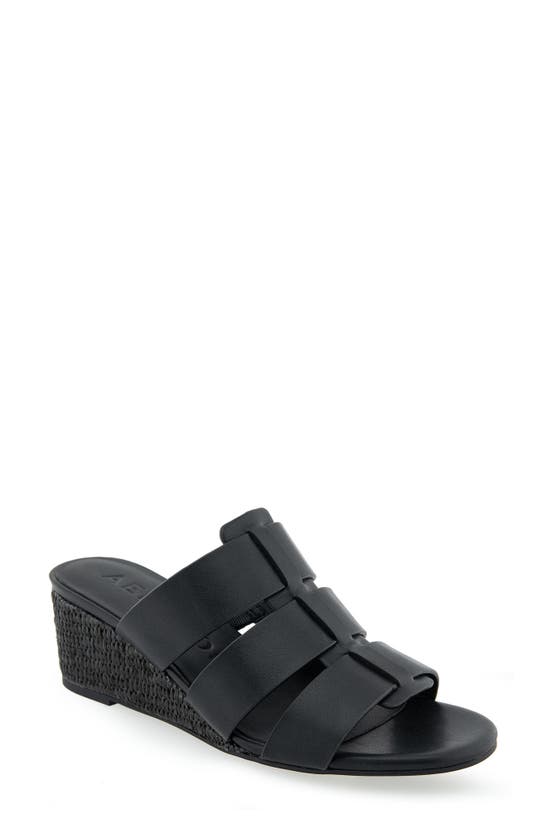 Aerosoles Wilma Wedge Sandal In Black Combo