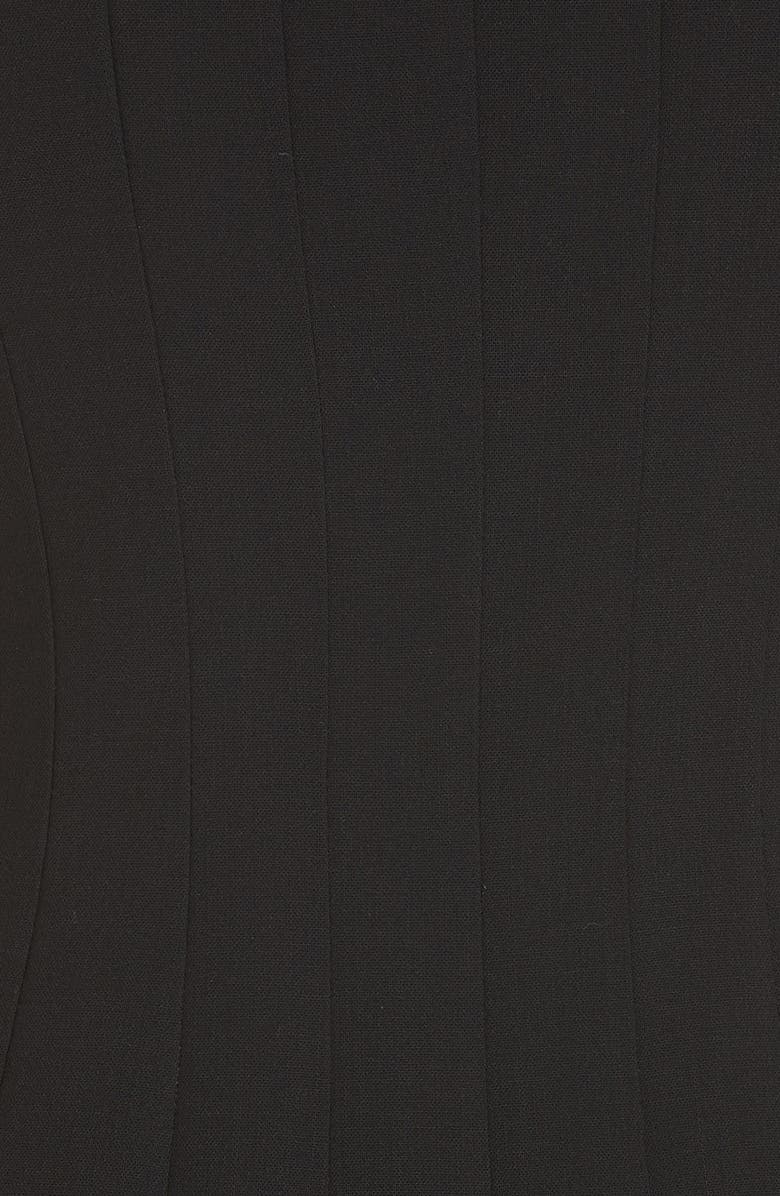 Akris Sleeveless Godet Pleat Dress, Alternate, color, Black