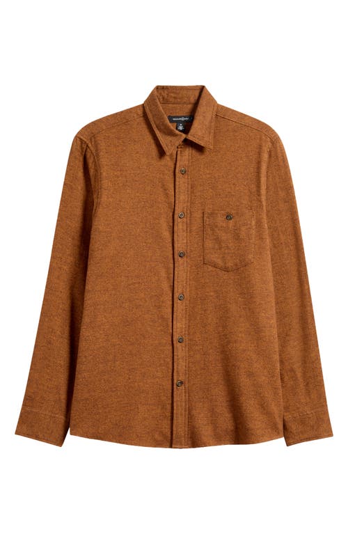 Treasure & Bond Grindle Button-Up Shirt in Rust Argan Oil 