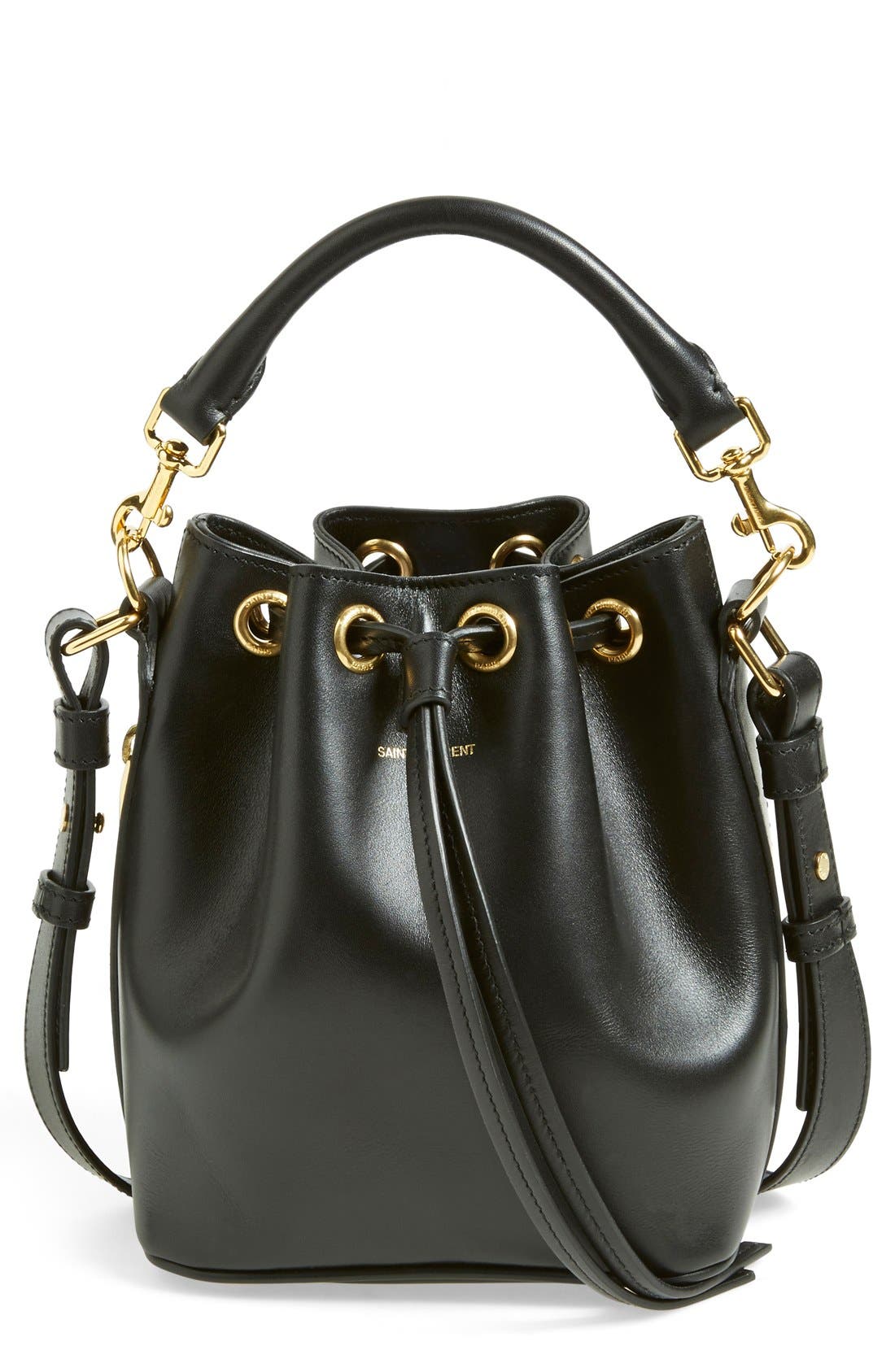 Saint Laurent 'Small' Calfskin Leather Bucket Bag Nordstrom