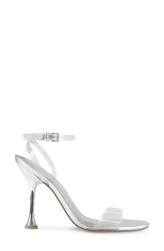 Marc Fisher Ltd Calisty Ankle-strap Sandals In Silver 01