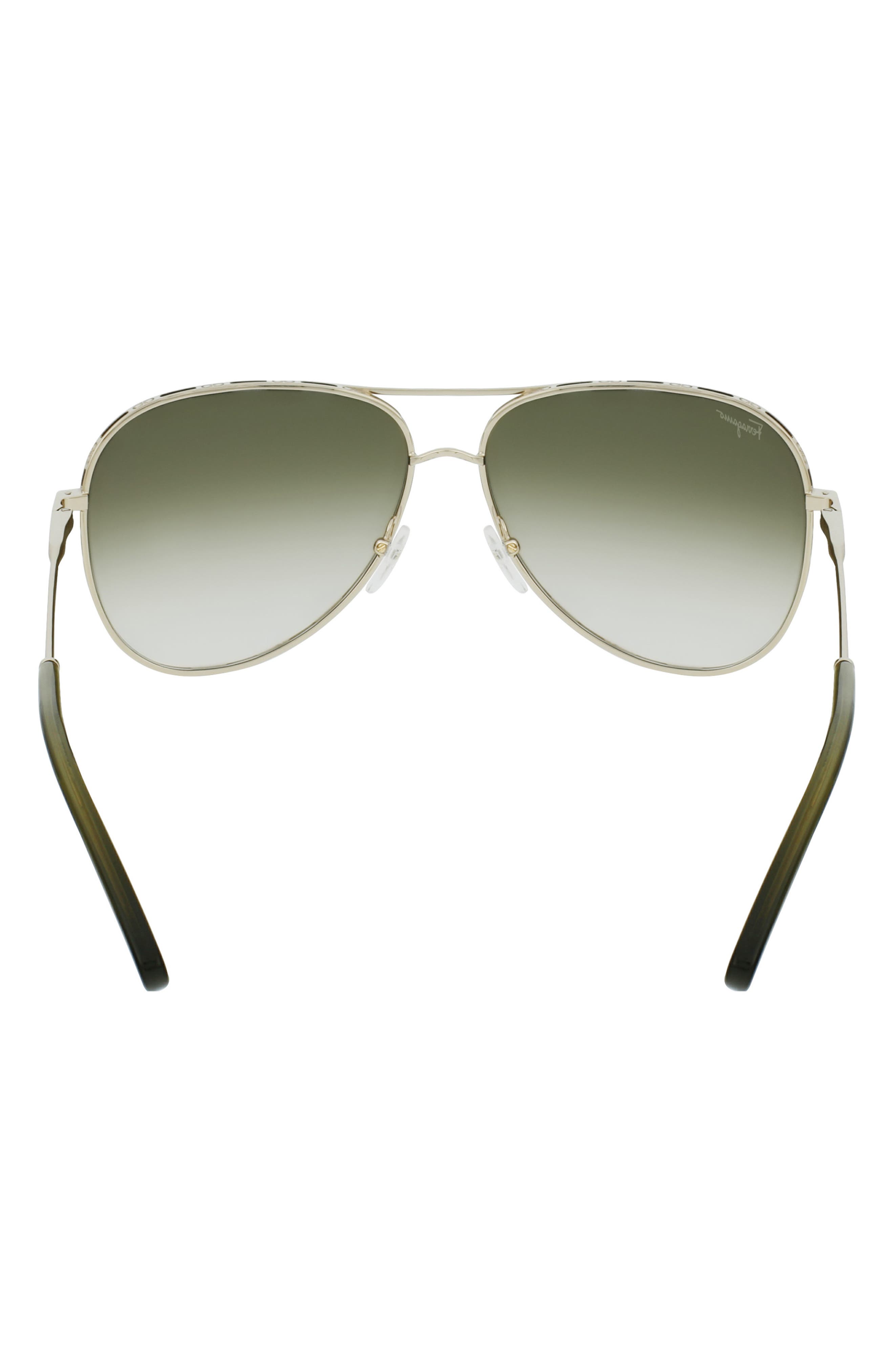 gucci 62mm gradient oversize aviator sunglasses