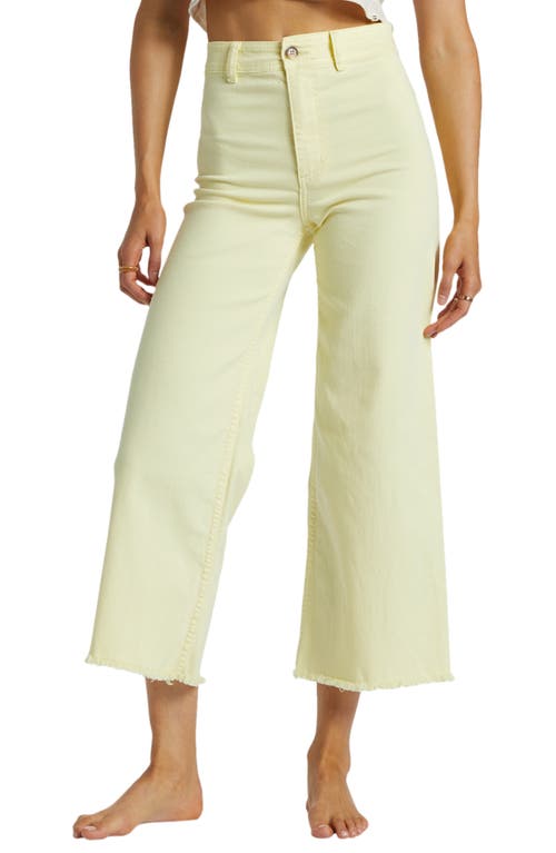 Shop Billabong Free Fall Stretch Crop Wide Leg Pants In Cali Rays