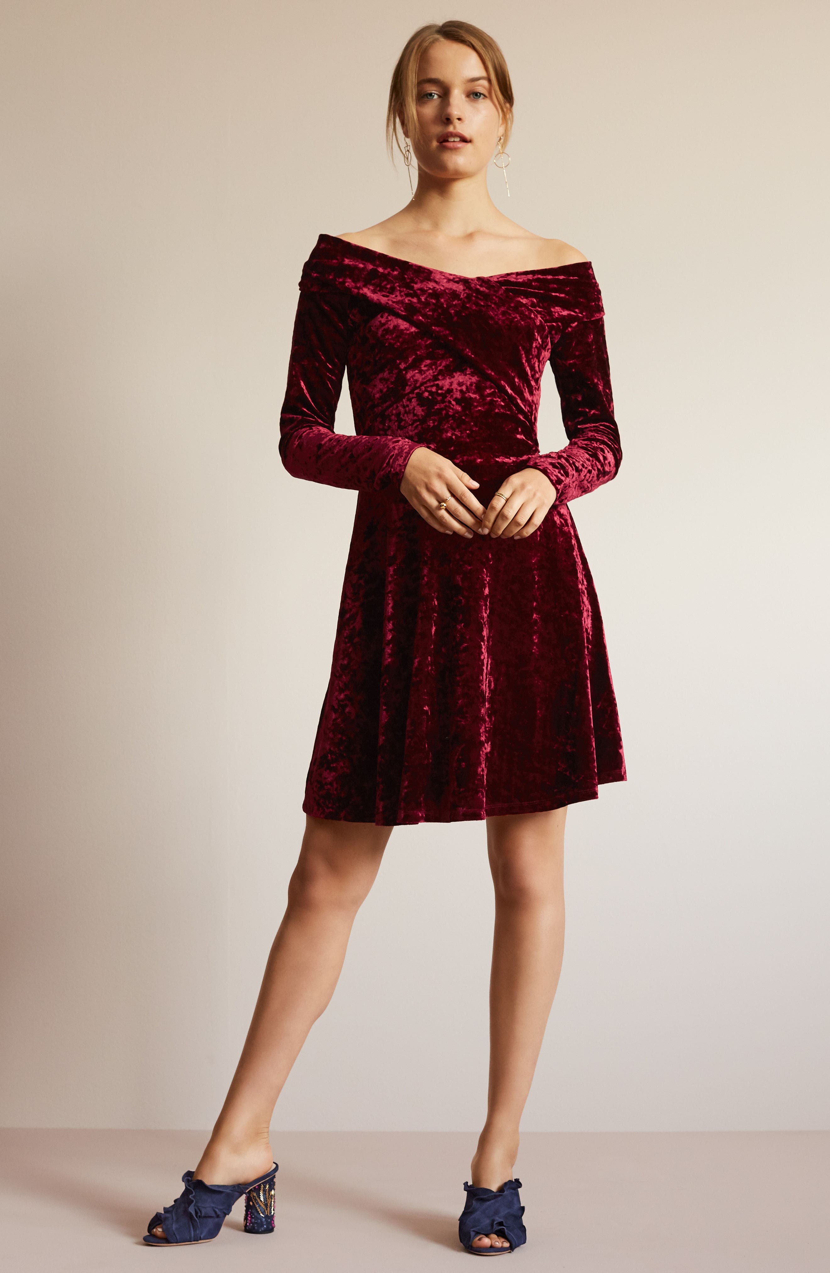 chelsea28 velvet dress