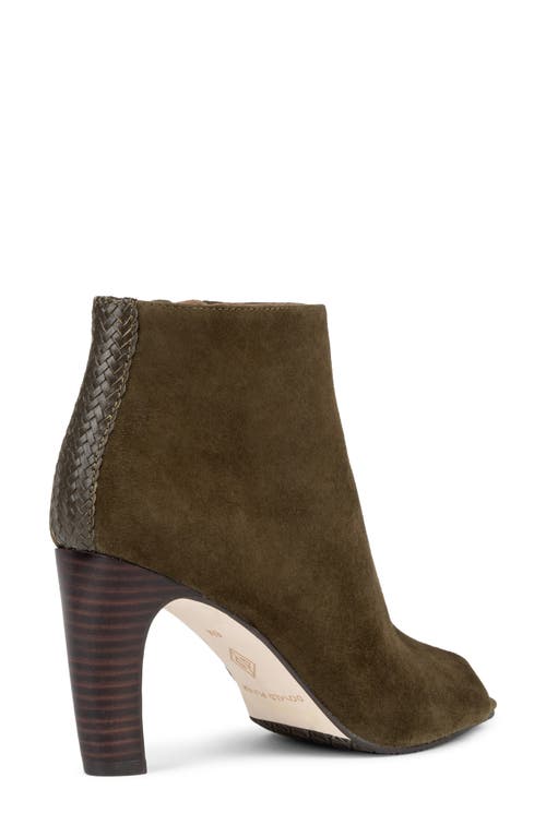 Shop Donald Pliner Peep Toe Bootie In Military G