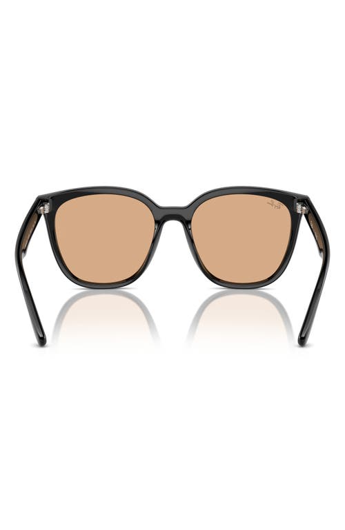 Ray Ban 66mm Oversize Irregular Sunglasses In Black/brown
