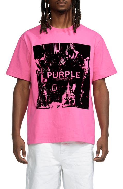 Purple Brand Logo-Print Short-sleeved T-Shirt