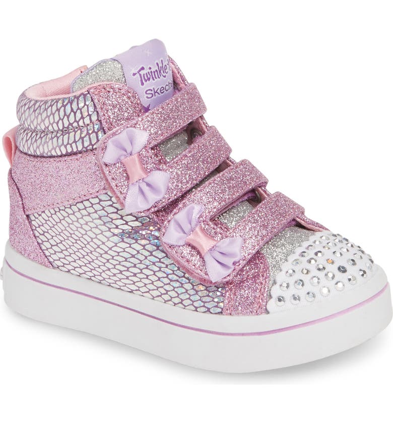 SKECHERS Twinkle Toes Twi-Lites Miss Holla Glam Light-Up High Top ...