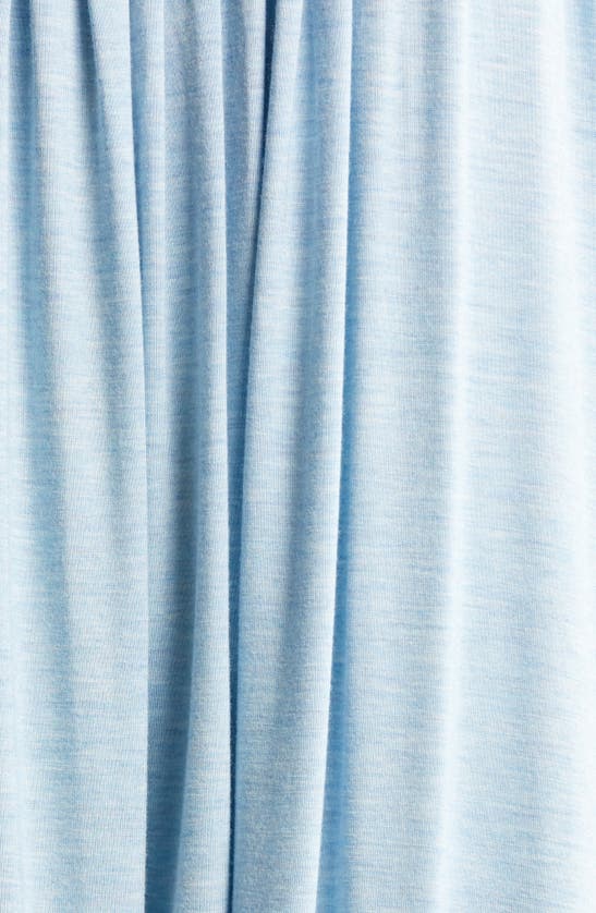 Shop Papinelle Kate Pleated Stretch Modal Nightgown In Crystal Blue