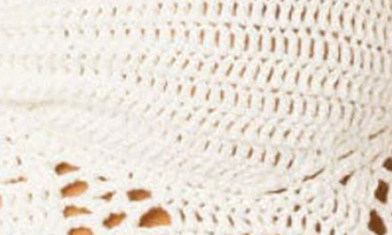 Edikted Jada Crochet Open Back Halter Top In White