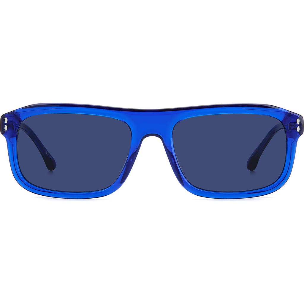Isabel Marant Rectangle Sunglasses, 56mm In Blue