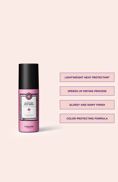Maria Nila Quick Dry Heat Protectant Spray In No Color