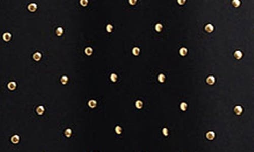 Misook Modern Fit Gold Stud Midi Soft Knit Tank Dress In Black