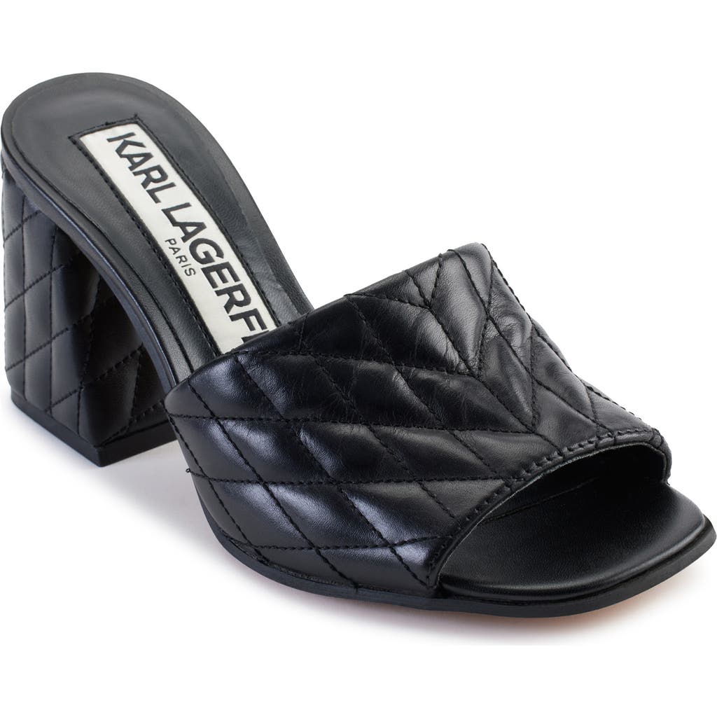 Shop Karl Lagerfeld Paris Sheena Slide Sandal In Black