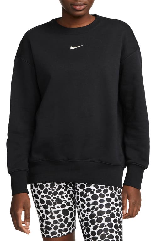 Nike Sportswear Phoenix Sweatshirt in Black/Sail