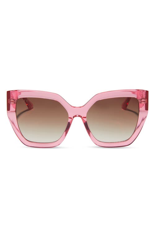 Shop Diff Blaire 55mm Gradient Cat Eye Sunglasses In Pink Gradient