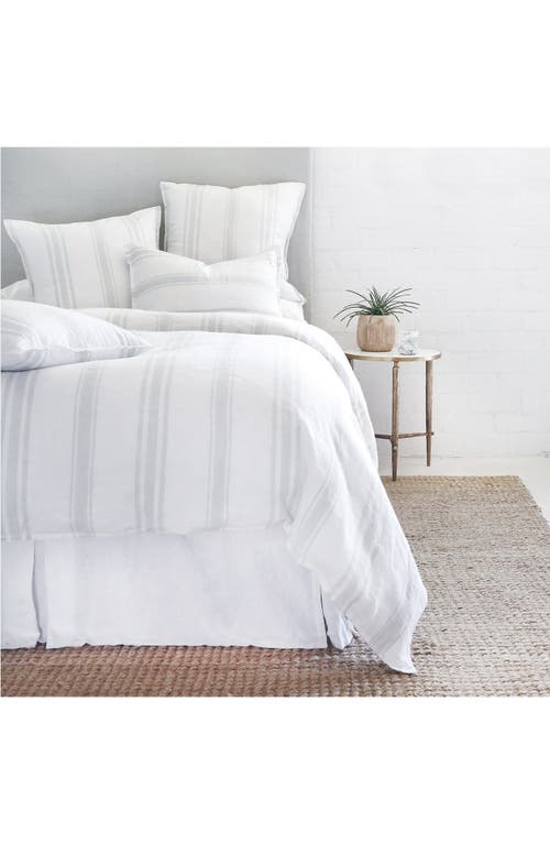 Pom Pom At Home Jackson Duvet Cover In White/ocean