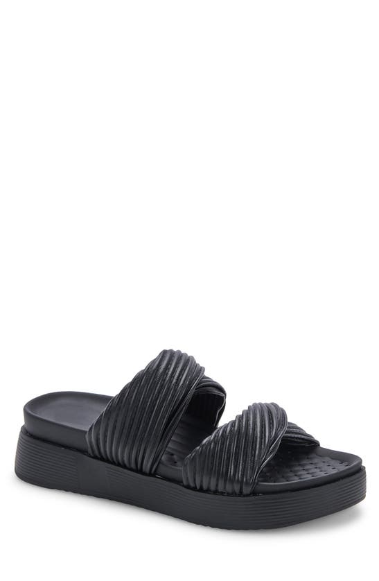 Blondo Women's Cadee Waterproof Platform Slides In Black