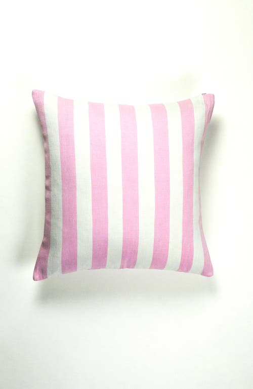 ARCHIVE NEW YORK ARCHIVE NEW YORK CABANA STRIPE HANDWOVEN COTTON THROW PILLOW