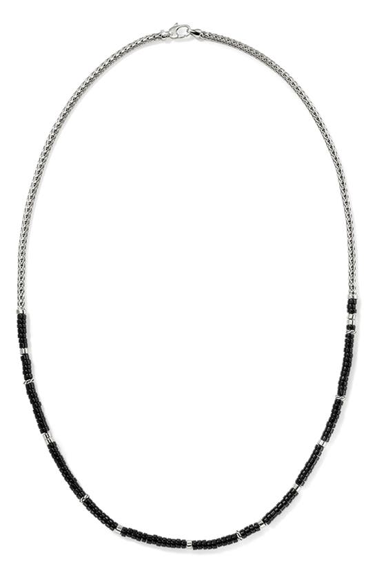 Shop John Hardy Heishi Beaded Necklace In Black