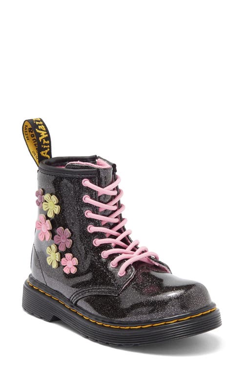 Shop Dr. Martens' Dr. Martens Kids' 1460 Floral Combat Boot In Black/multi