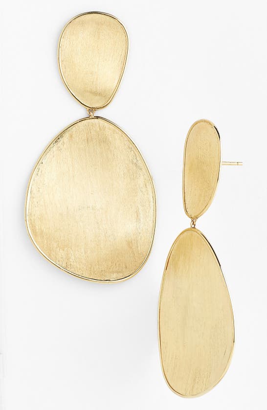 Shop Marco Bicego 'lunaria' Large Drop Earrings In Yellow Gold