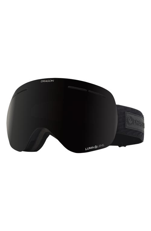 DRAGON X1S 70mm Snow Goggles with Bonus Lens in Midnight/Llmidnightllviolet