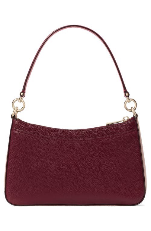 Shop Kate Spade New York Hudson Pebbled Leather Medium Shoulder Bag In Cherry Juice Multi