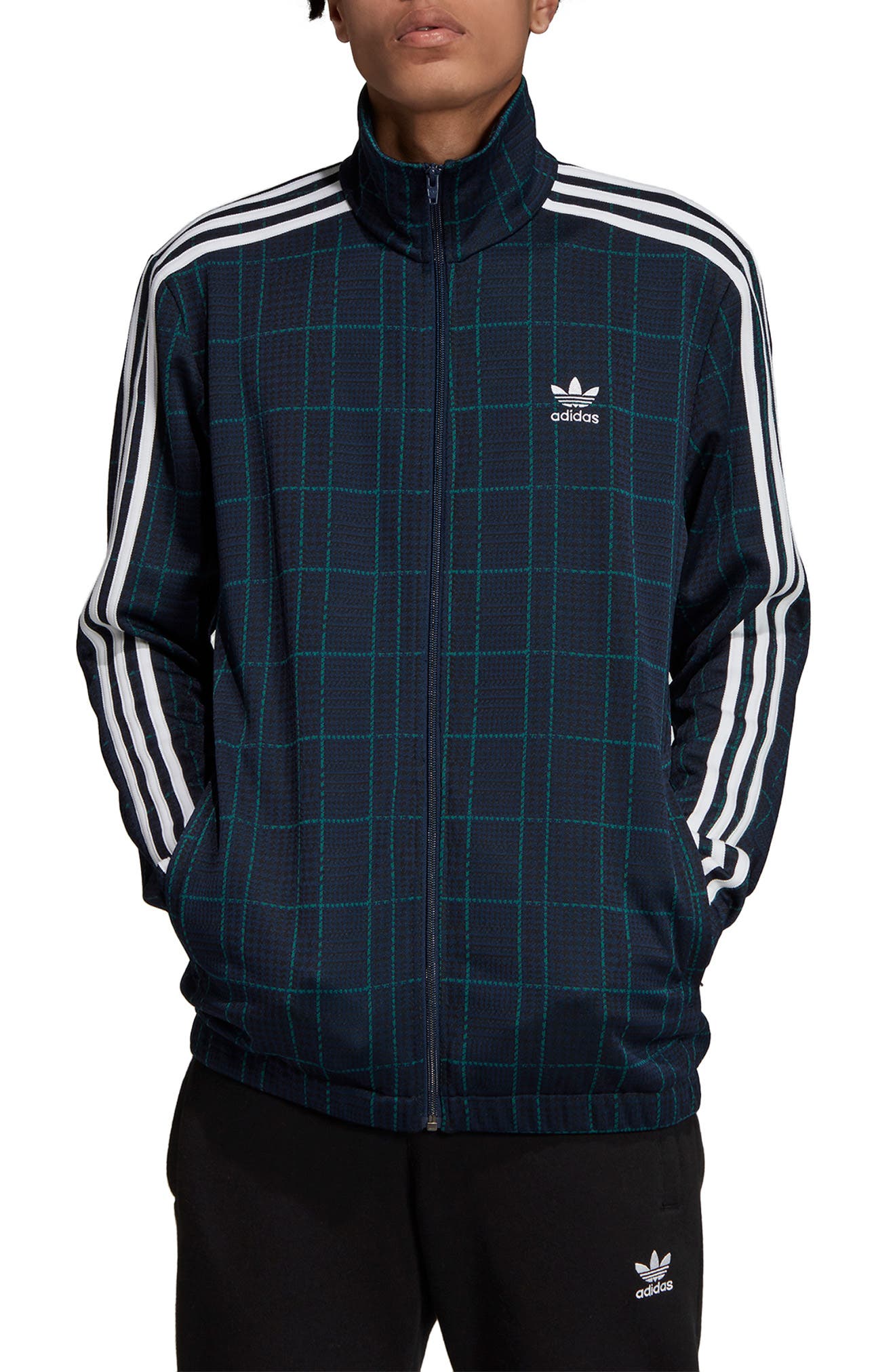 Adidas Plaid Track Jacket on Sale, UP 