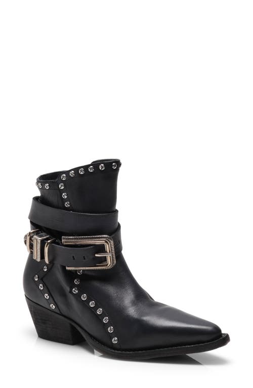 Free People Billy Western Pointed Toe Boot in Black